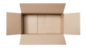 Empty cardboard box