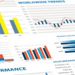 sales performance and business graphs